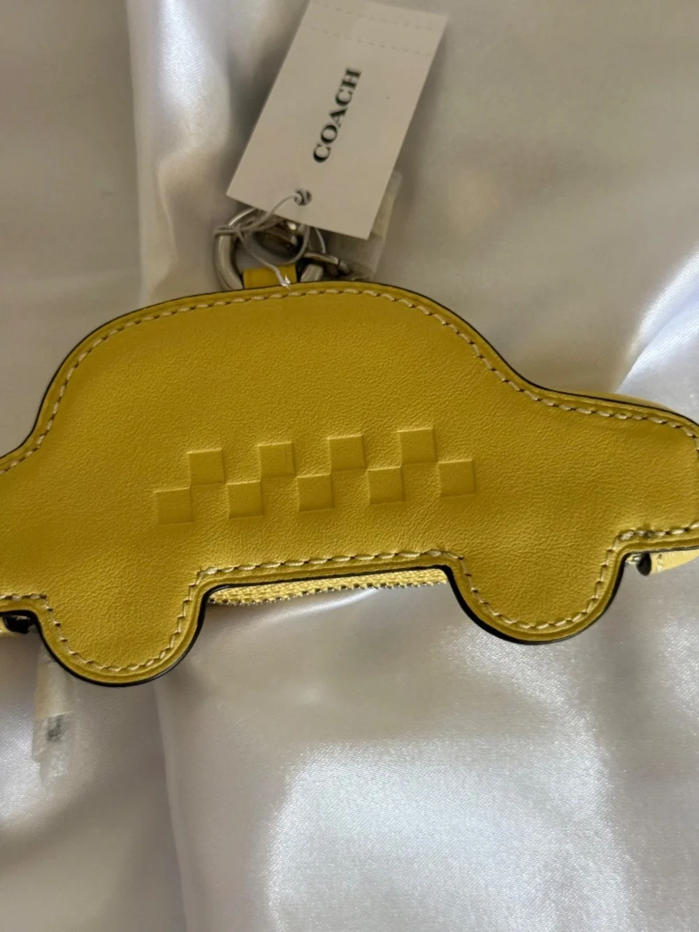 Coach yellow leather